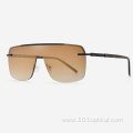 Square Shield Metal Men's Sunglasses